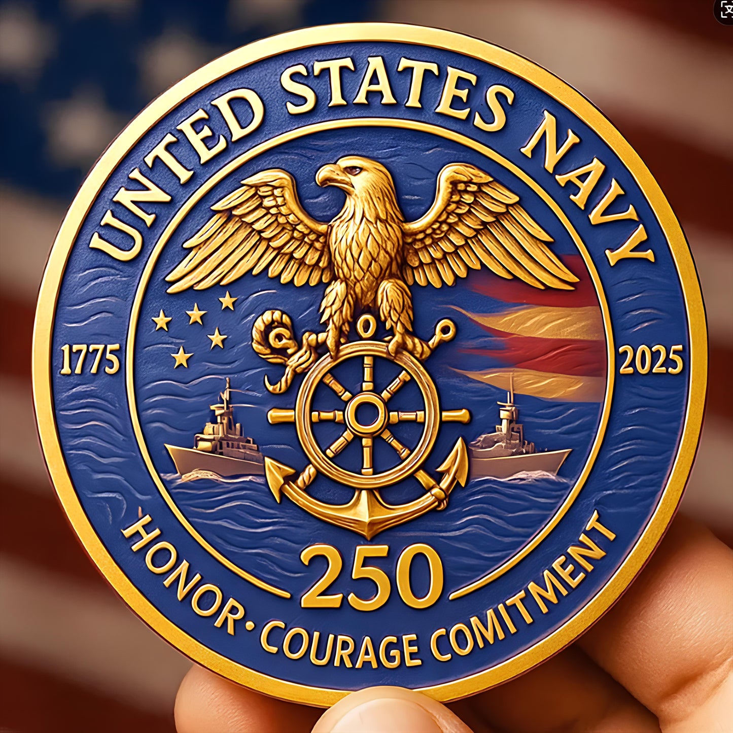 U.S. Navy 250th Anniversary Commemorative Coin