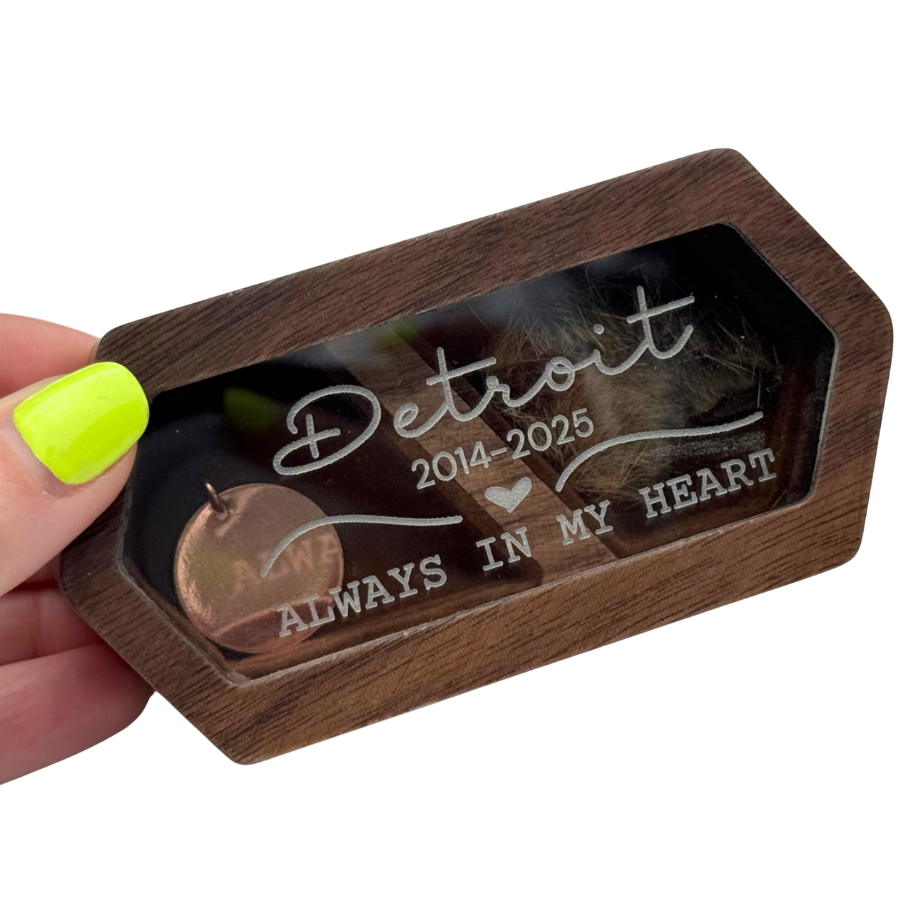 Personalized PetFur Keepsake Box