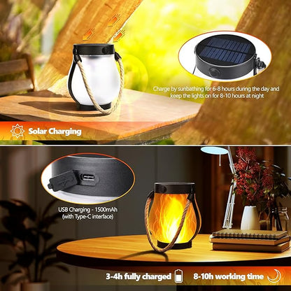 GlowFlame™ Solar Lantern