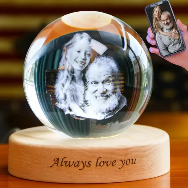 Custom 3D Photo Crystal Ball