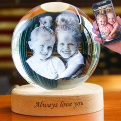 Custom 3D Photo Crystal Ball