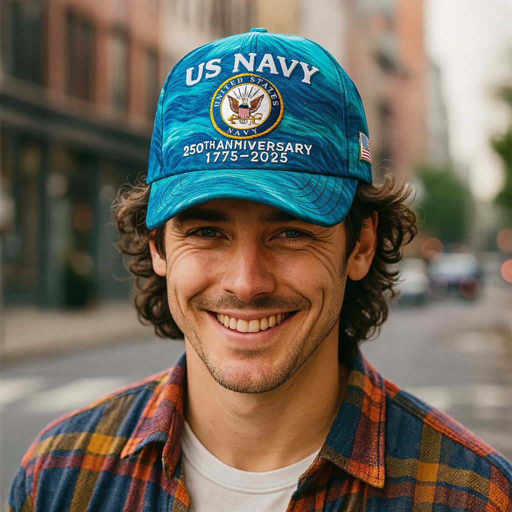 U.S. NAVY 250th Anniversary Cap — 1775–2025