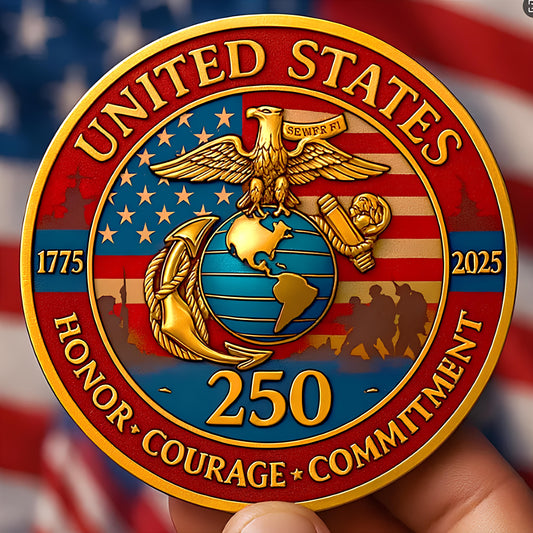 U.S. USMC 250th Anniversary Commemorative Coin
