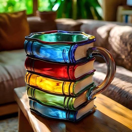 🌈 Stacked Stories Mug™ — Drink from a Tower of Color & Imagination