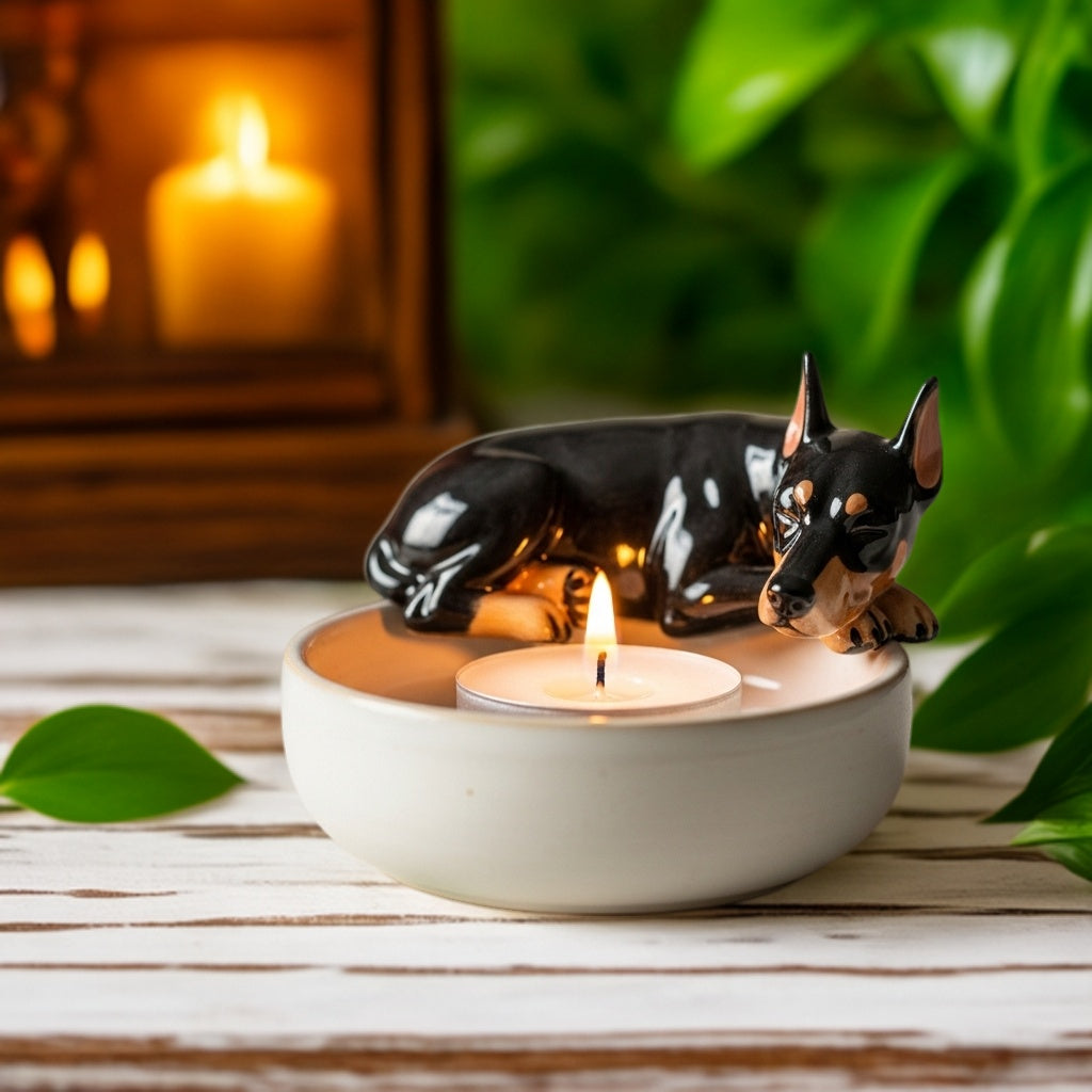 Doberman Candle Companion
