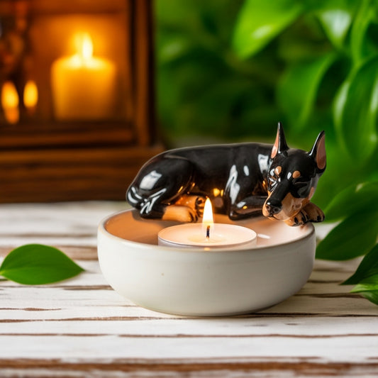 Doberman Candle Companion