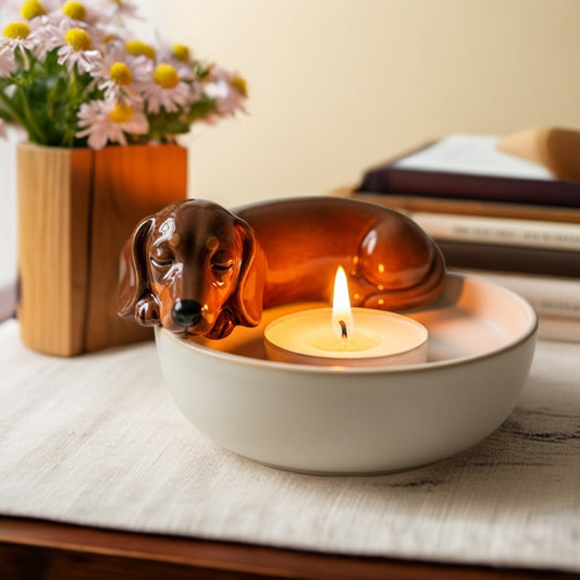 Dachshund Candle Companion