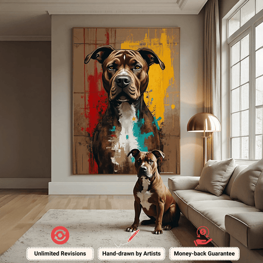 Custom Pet Portrait - Abstract Style Bondel Co. 