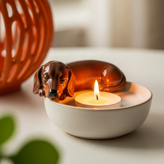 Dachshund Candle Companion