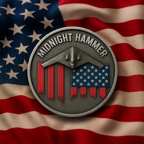 U.S.MIDNIGHT HAMMER: Stealth Bomber Tribute Medal · B-2 Spirit Commemorative Edition