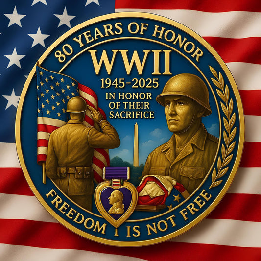 U.S.80th Anniversary · Purple Heart Valor Coin