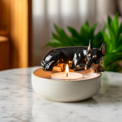 Doberman Candle Companion