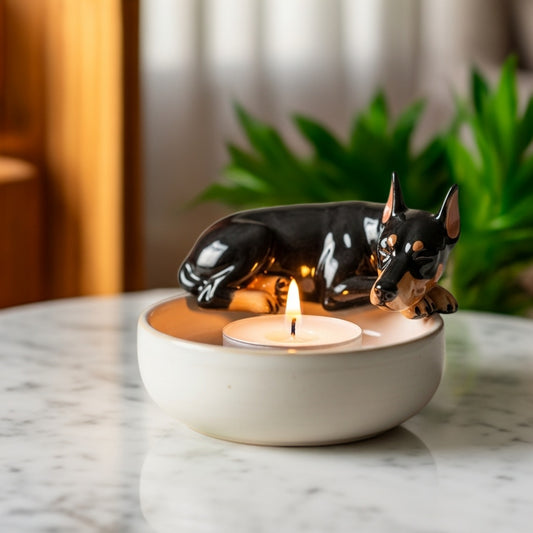 Doberman Candle Companion