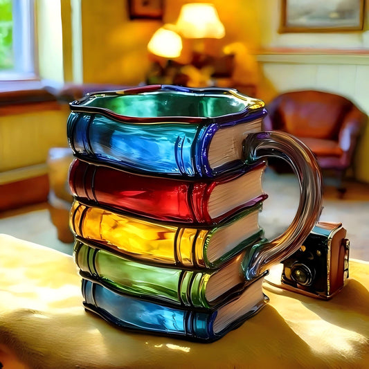 🌈 Stacked Stories Mug™ — Drink from a Tower of Color & Imagination