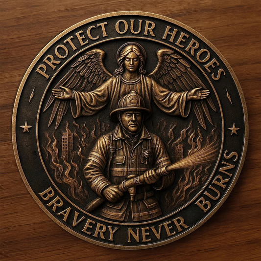 U.S.  Firefighter Hero Commemorative Medal · “Protect Our Heroes” Edition