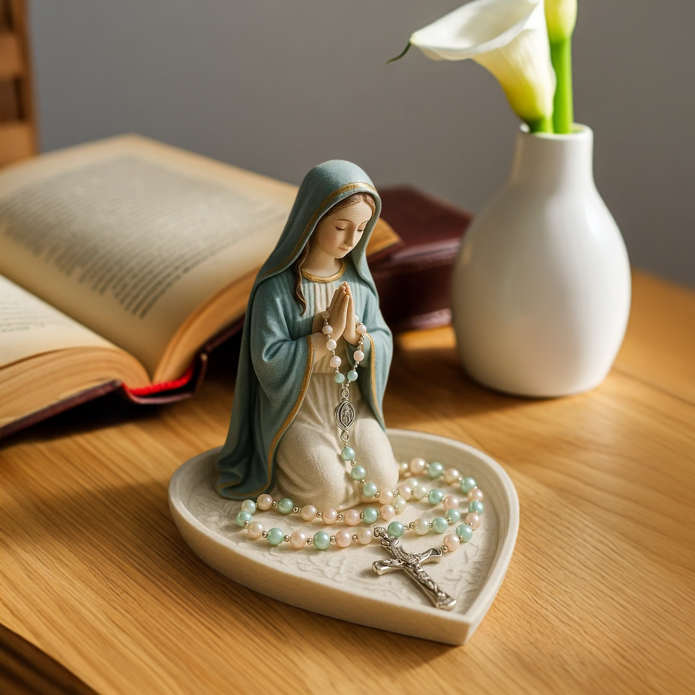 Virgin Mary Rosary Holder