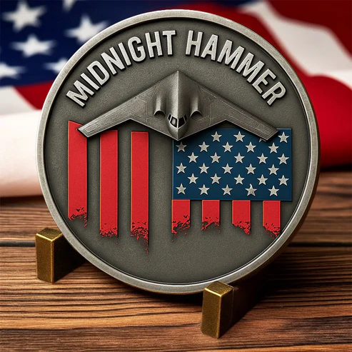 U.S.MIDNIGHT HAMMER: Stealth Bomber Tribute Medal · B-2 Spirit Commemorative Edition