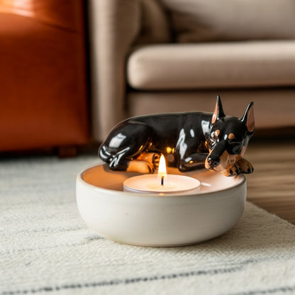 Doberman Candle Companion