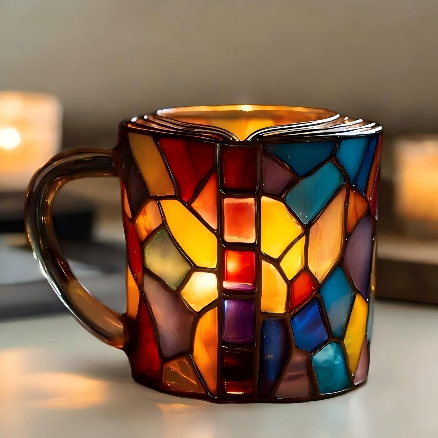 🌅Mosaic Light Mug™ — Hold a Handcrafted Rainbow in Your Hands