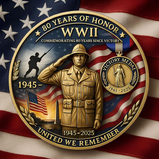 U.S.80th Anniversary · V-Day Valor Coin