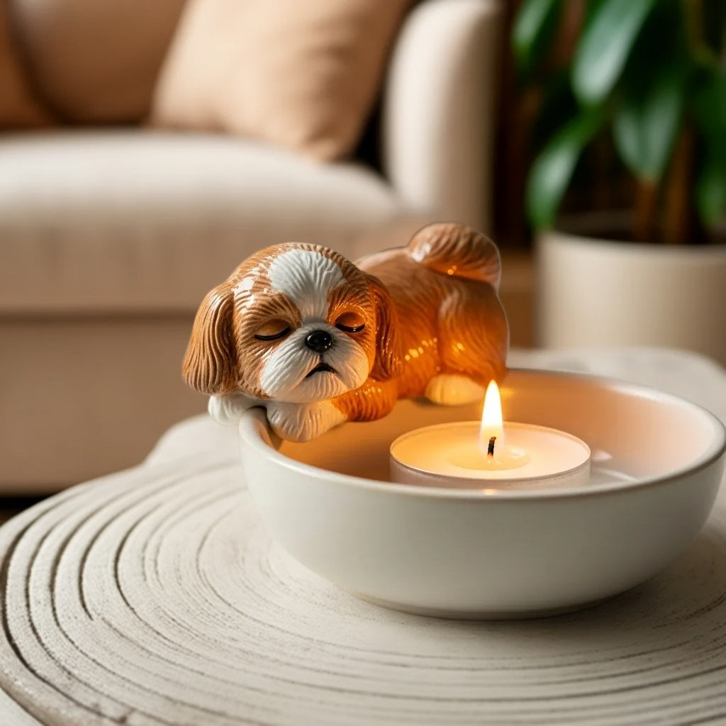 Shih Tzu Candle Companion