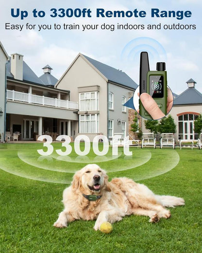 Stop Bad Behavior Fast – Waterproof Dog Shock Collar with Remote (4200ft)