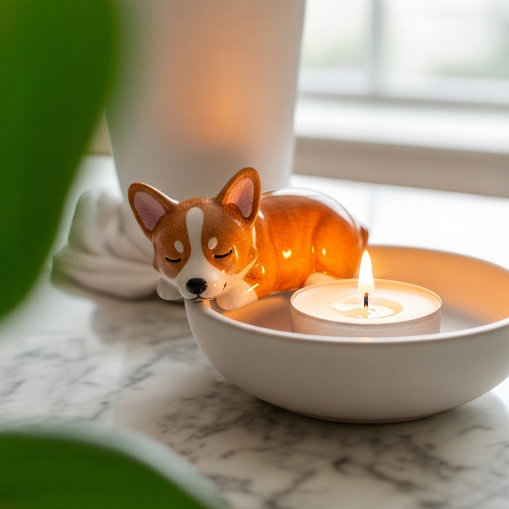 Corgi Candle Companion