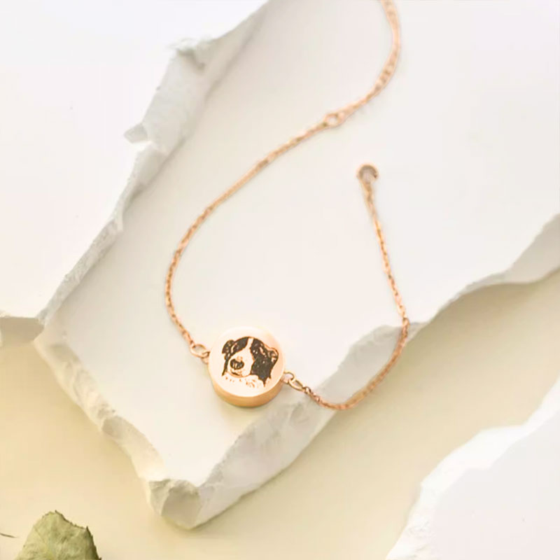 Personalized Locket Bracelet with Cable Chain