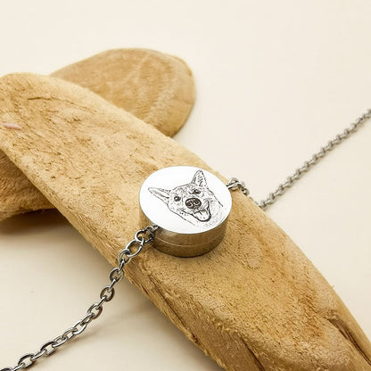 Personalized Locket Bracelet with Cable Chain