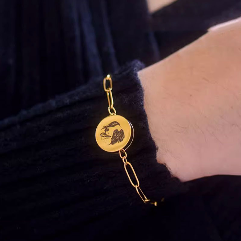 Custom Engraved Pet Urn Bracelet
