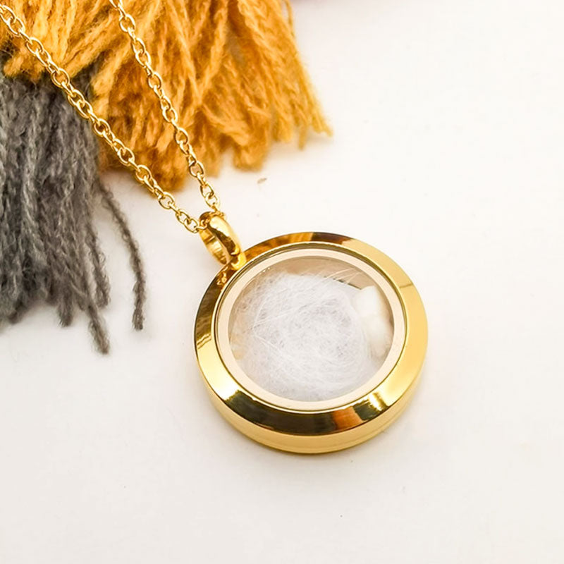 Memory of My Pet Personalized Urn Necklace with Photo