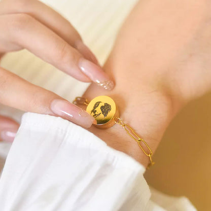 Custom Engraved Pet Urn Bracelet