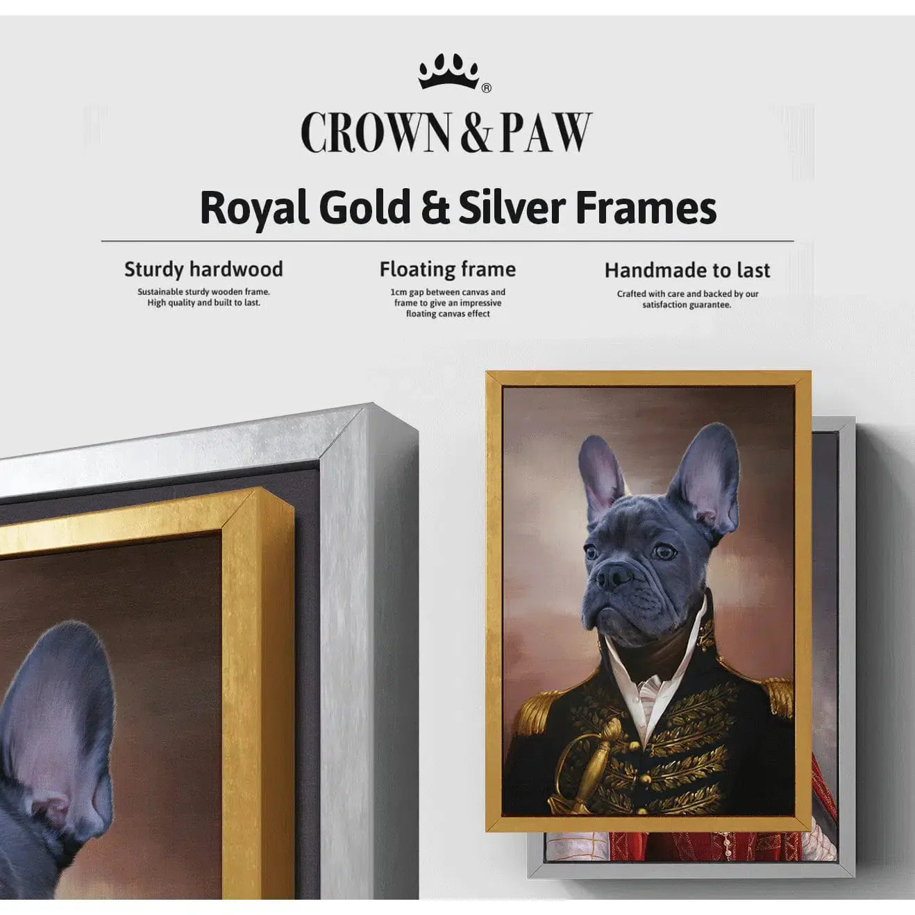 Crown and Paw - Canvas The Baroness - Custom Pet Canvas