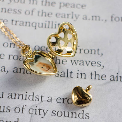 Heart Locket Pet Memorial Cremation Urn Necklace