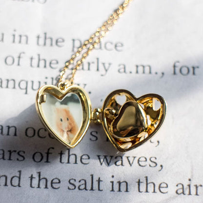 Heart Locket Pet Memorial Cremation Urn Necklace
