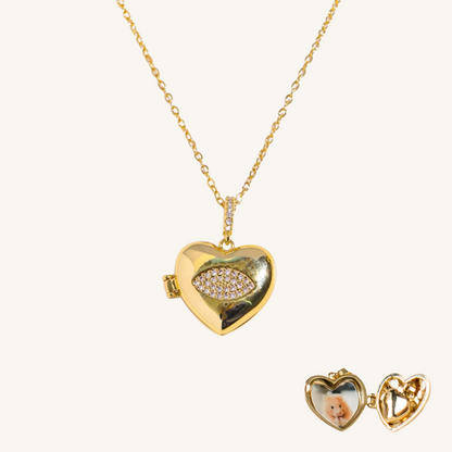 Heart Locket Pet Memorial Cremation Urn Necklace