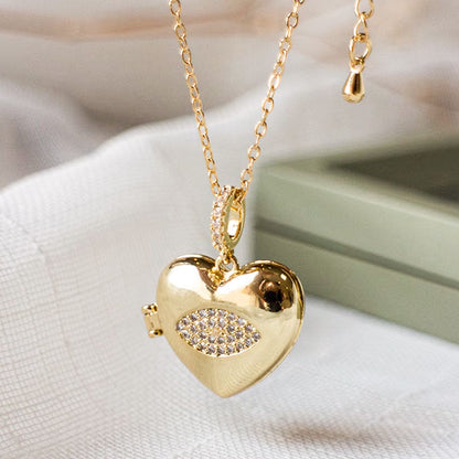 Heart Locket Pet Memorial Cremation Urn Necklace