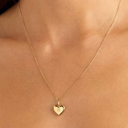 Heart Pet Memorial Gift Photo Locket Necklace