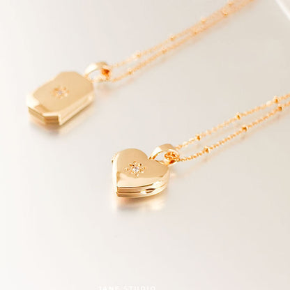 Heart Pet Memorial Gift Photo Locket Necklace