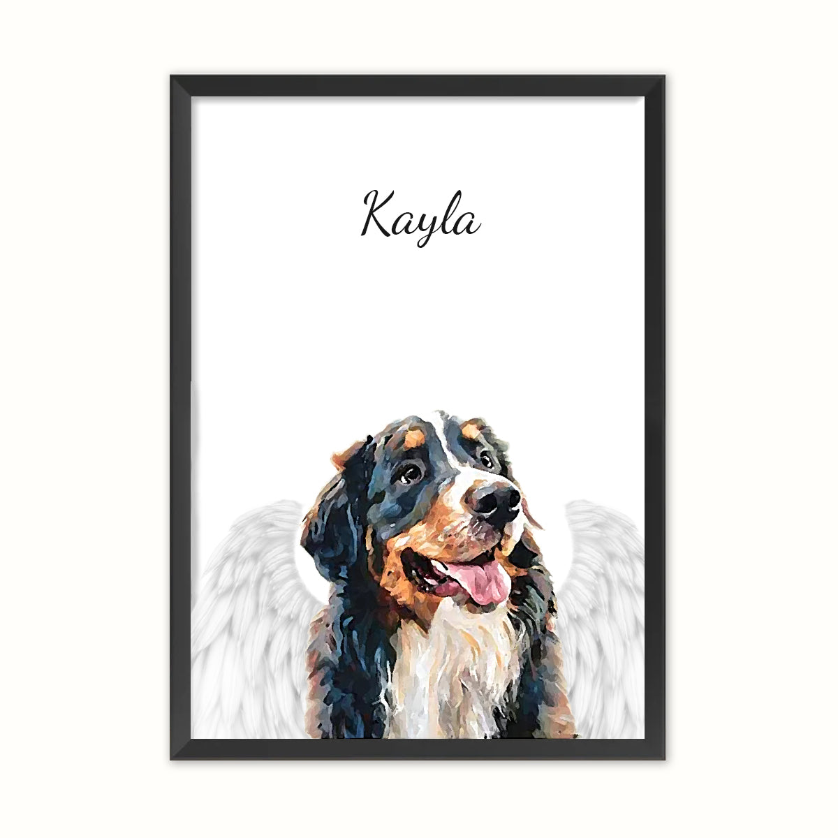 Memorial Pet Portrait-Angel Wings