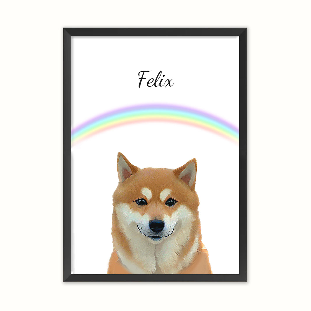 Memorial Pet Portrait-Rainbow