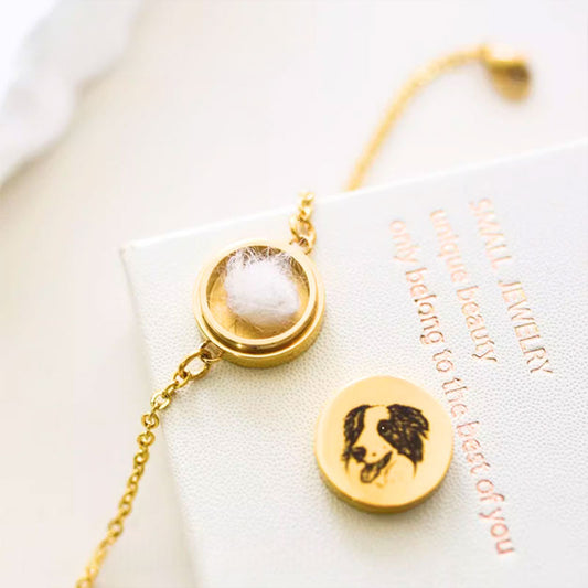 Personalized Locket Bracelet with Cable Chain