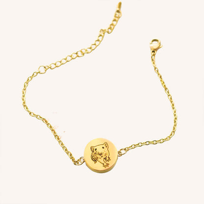 Personalized Locket Bracelet with Cable Chain