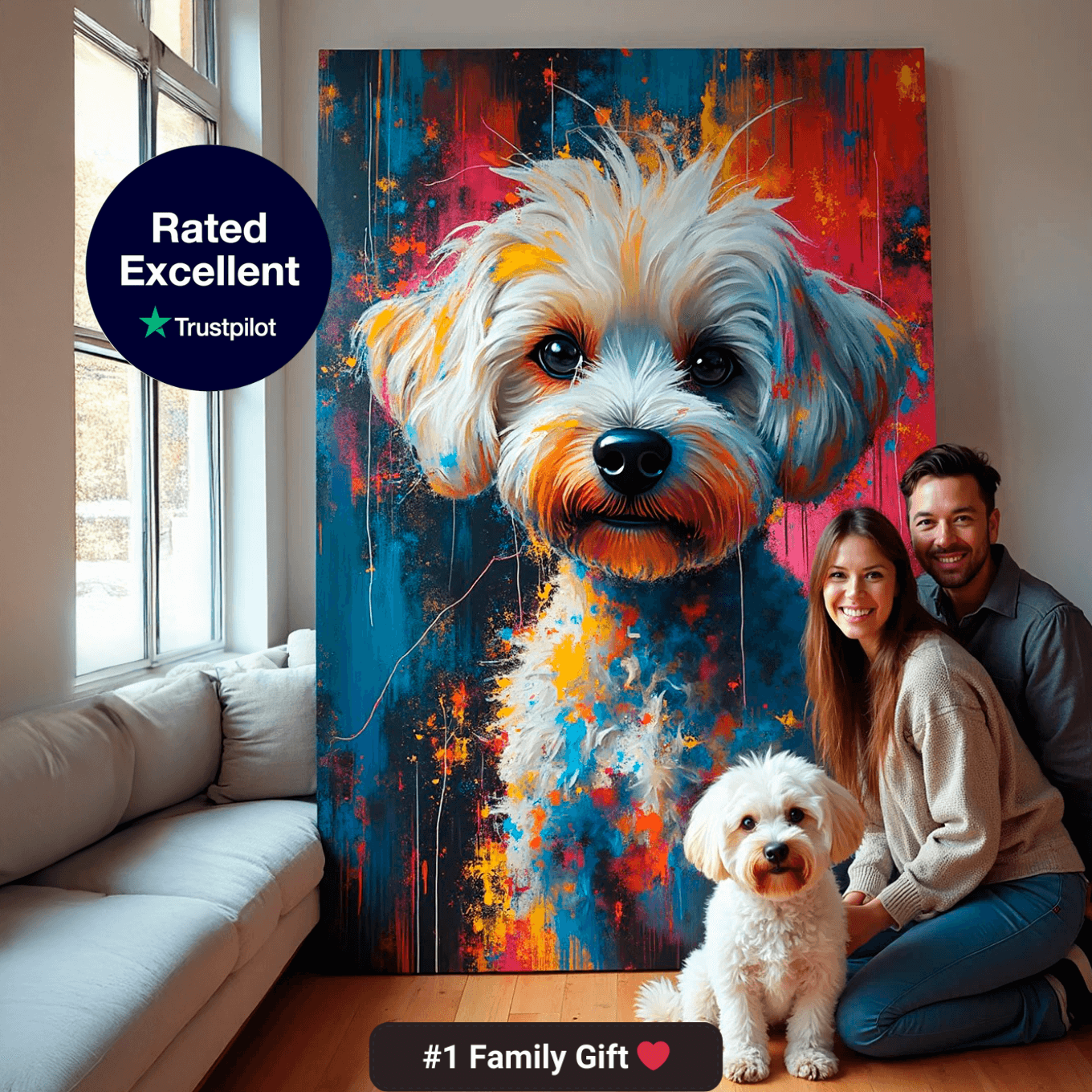 Custom Pet Portrait - Abstract Style