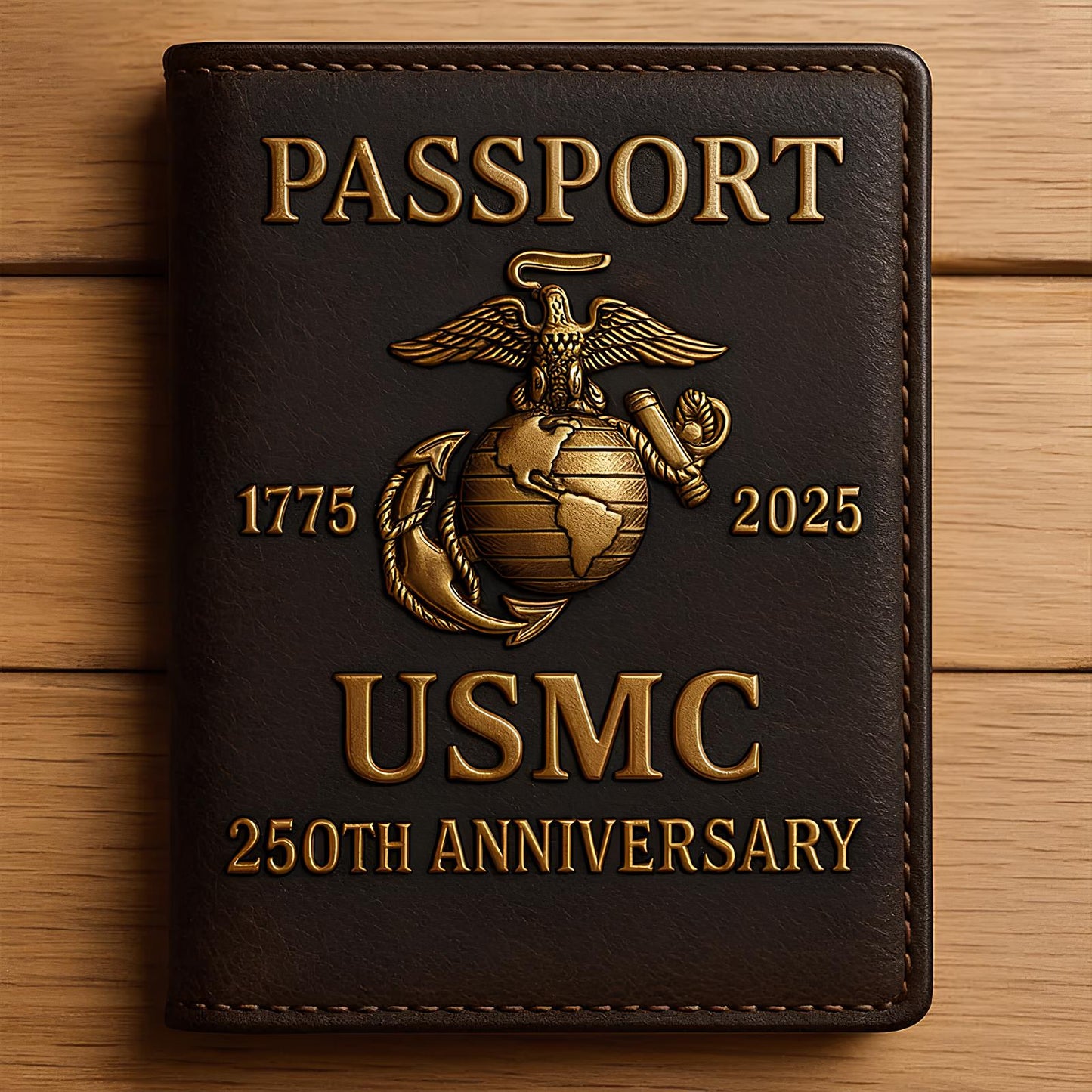 USMC 250th Anniversary Passport Holder — Carry the Corps, Wherever You Go