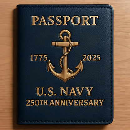 USMC 250th Anniversary Passport Holder — Carry the Corps, Wherever You Go