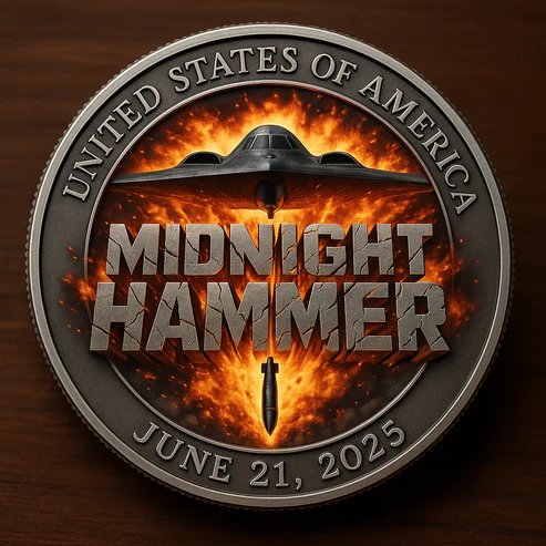 U.S.Midnight Hammer · B-2 Spirit Stealth Bomber Commemorative Coin