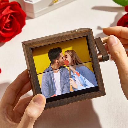 Custom Photo Flipbook Frame Animation Machine-Couple Valentines Gifts