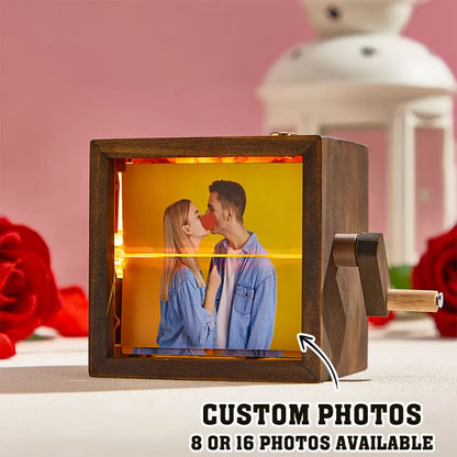 Custom Photo Flipbook Frame Animation Machine-Couple Valentines Gifts