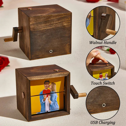 Custom Photo Flipbook Frame Animation Machine-Couple Valentines Gifts